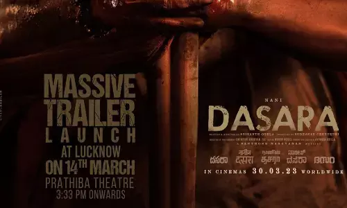 A new poster of Dharana aka Nani is out from the Dasara movie!