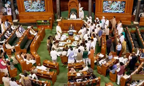 Parliament adjourned for the day: Democracy under attack: Rahul Gandhi