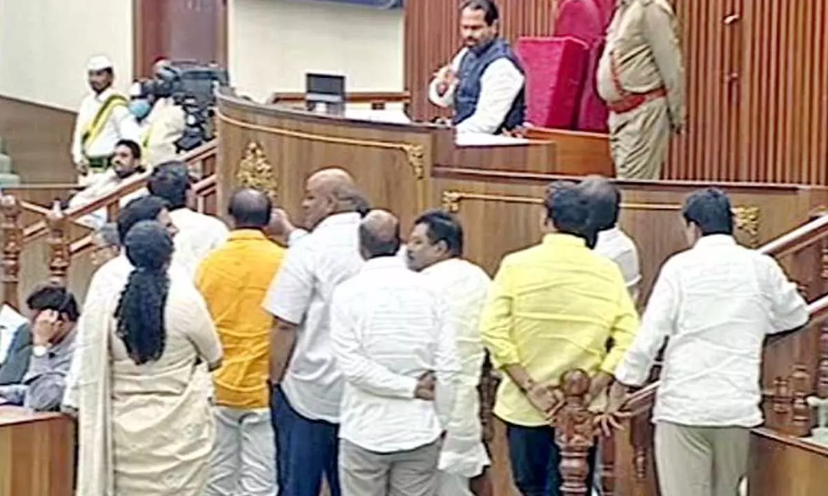 AP Assembly Budget sessions: 12 TDP members suspended from the house