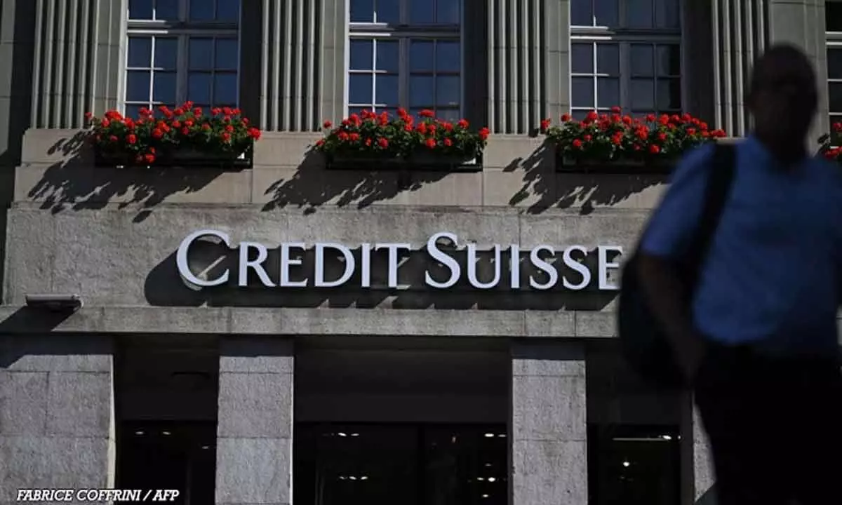 Credit Suisse shares sink