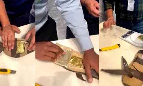 Man hiding gold worth Rs 69L in slippers arrested at Bengaluru airport