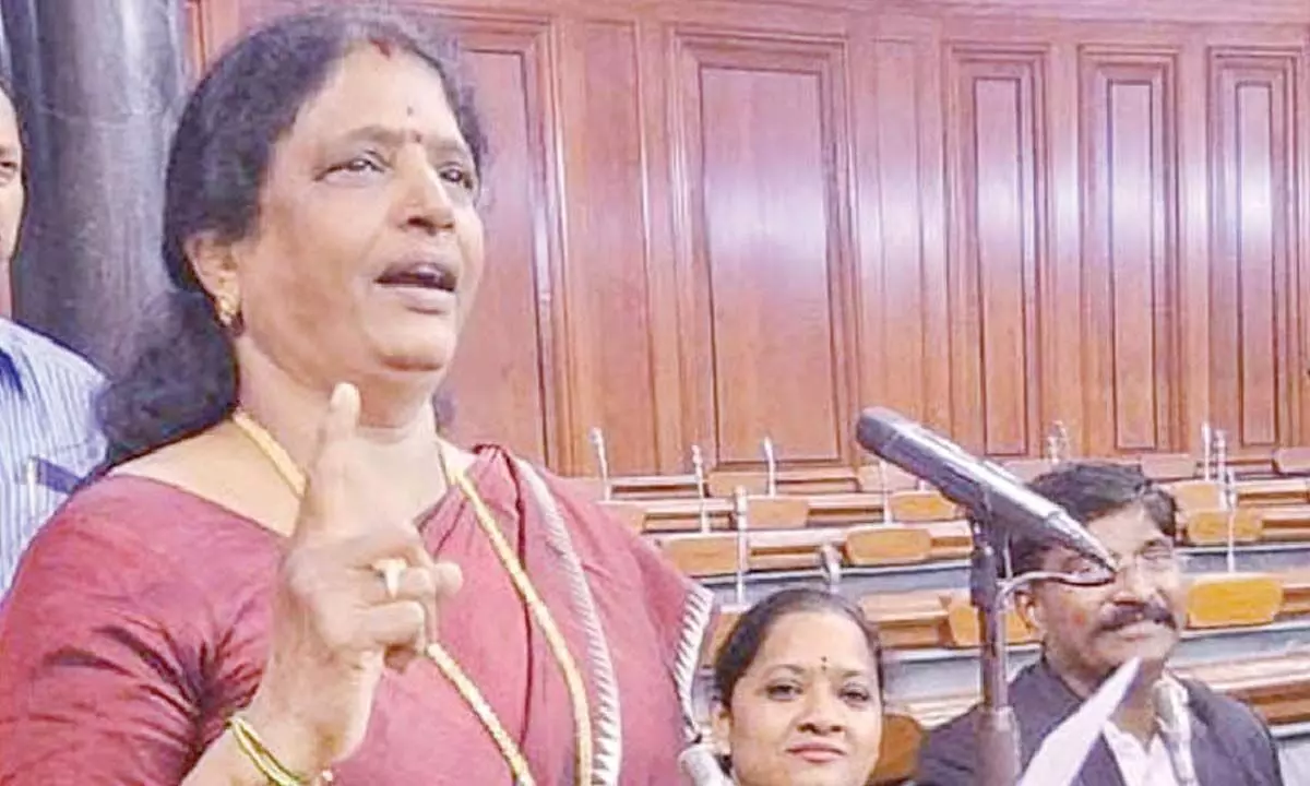 Kakinada MP Vanga Geetha in Parliament