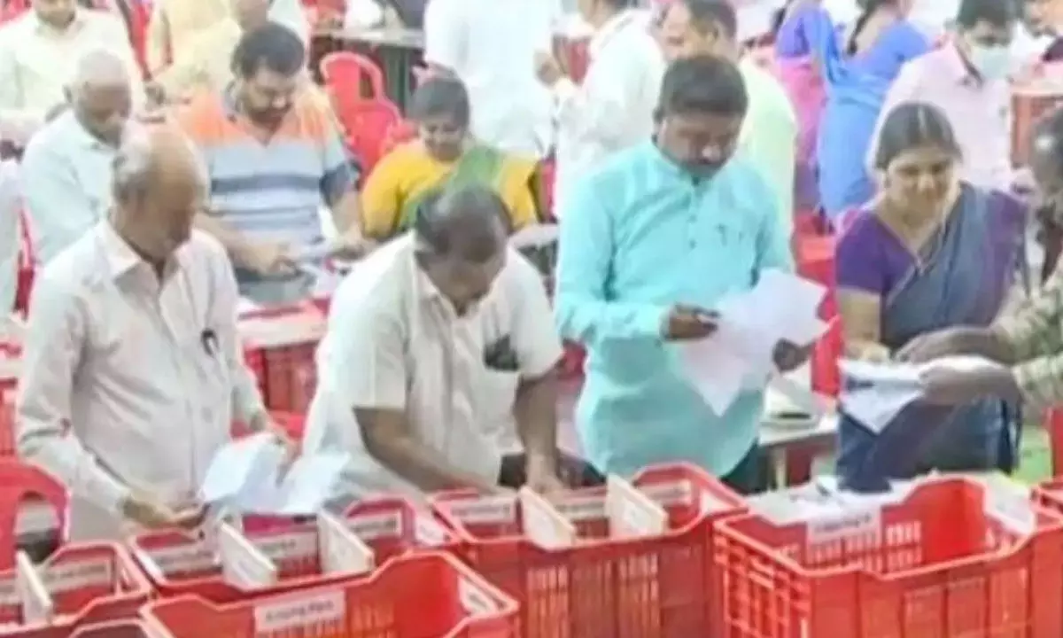 Hyderabad-Mahbubnagar-Ranga Reddy-RR Teachers Constituency MLC election Counting begins
