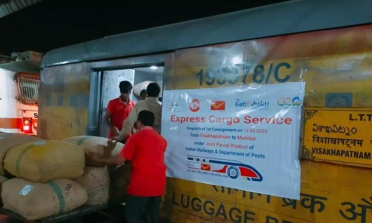 Joint parcel product service by Indian Railways and India Post serving the region of Waltair Division was launched on Thursday