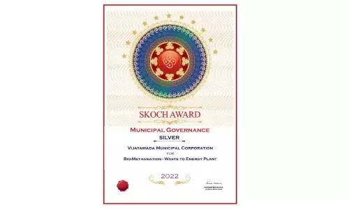 Vijayawada Municipal Corporation wins Silver in SKOCH awards