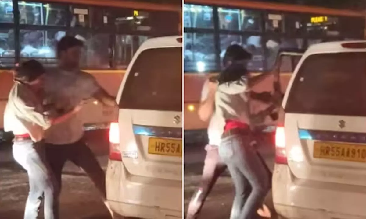 Watch The Trending Video Of A Man Forcibly Pushing Woman Into Car In Delhis Mangolpuri