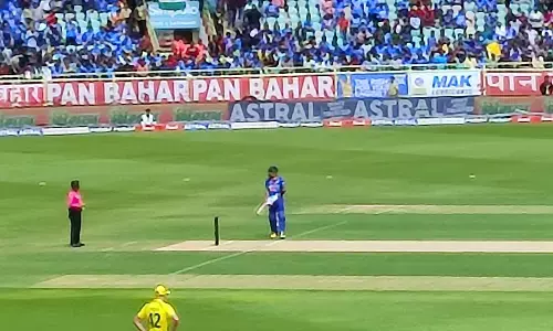 Cricket enthusiasts heave a sigh of relief as ODI begins as per schedule in  Visakhapatnam