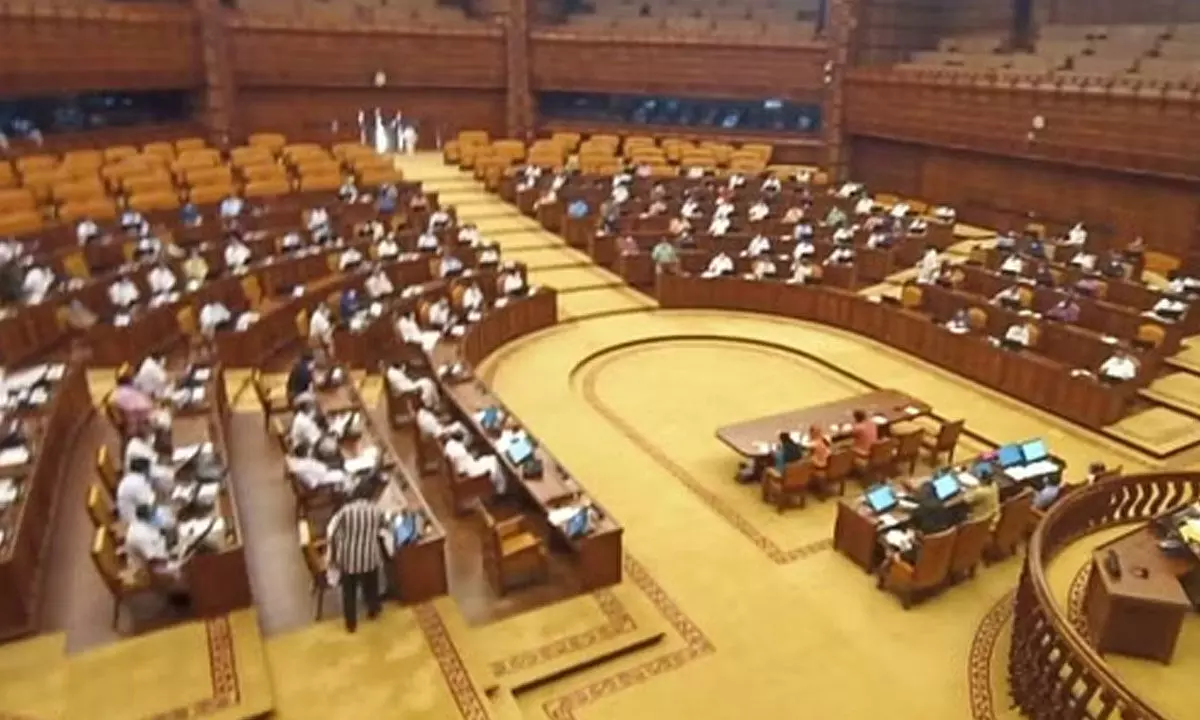 Assembly Adjourns In Kerala During Opposition Protest