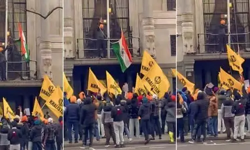 Indian Mission in London attacked