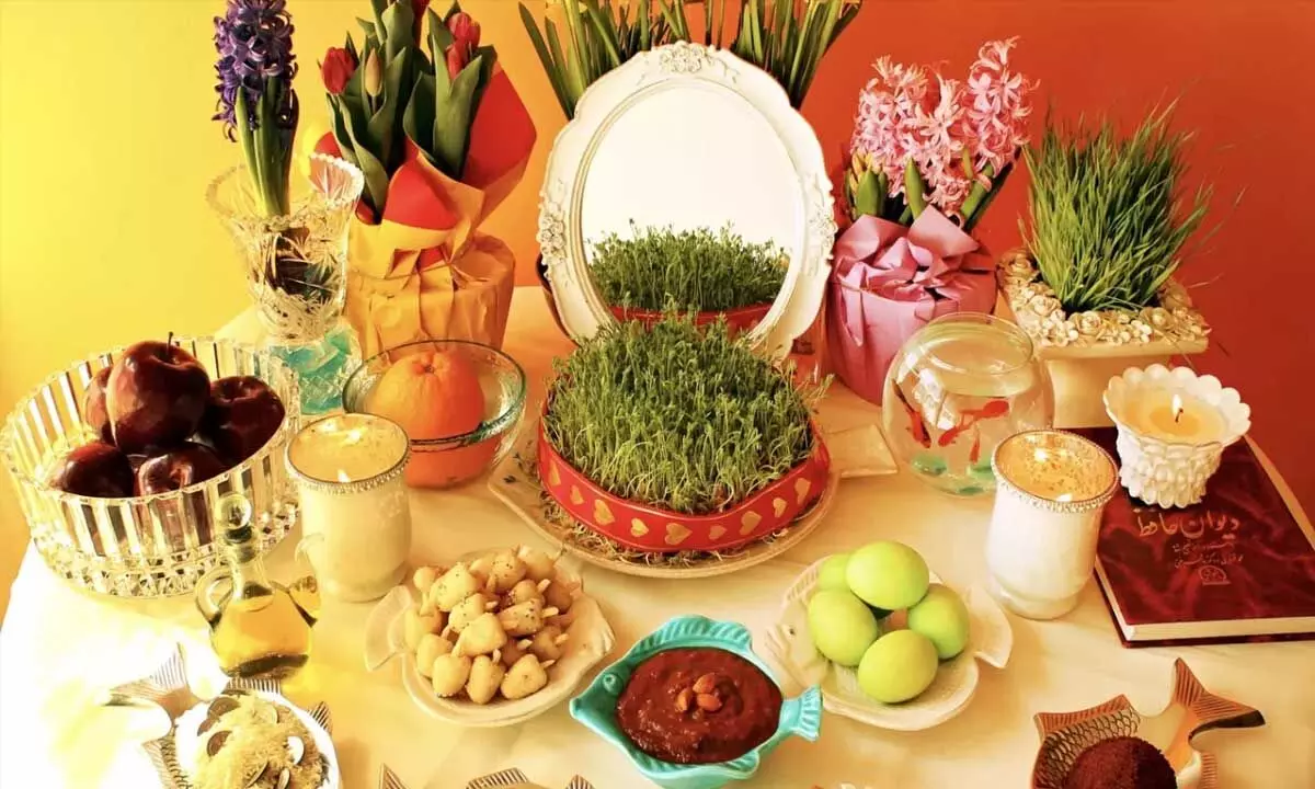 Nowruz, the above festival is based on the iranian solar hijri calendar.