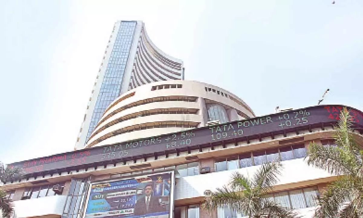 Key market indices edge up in volatile trading