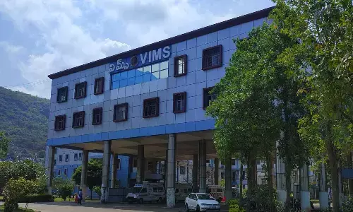 A view of Visakha Institute of Medical Sciences which is going to come up in Visakhapatnam