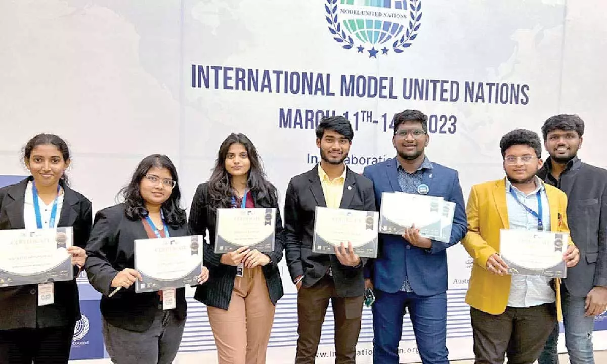Students of SRM-AP at International Model United Nations conference at British University in Vietnam