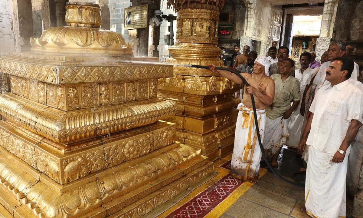 Religious fervour marks Koil Alwar Tirumanjanam