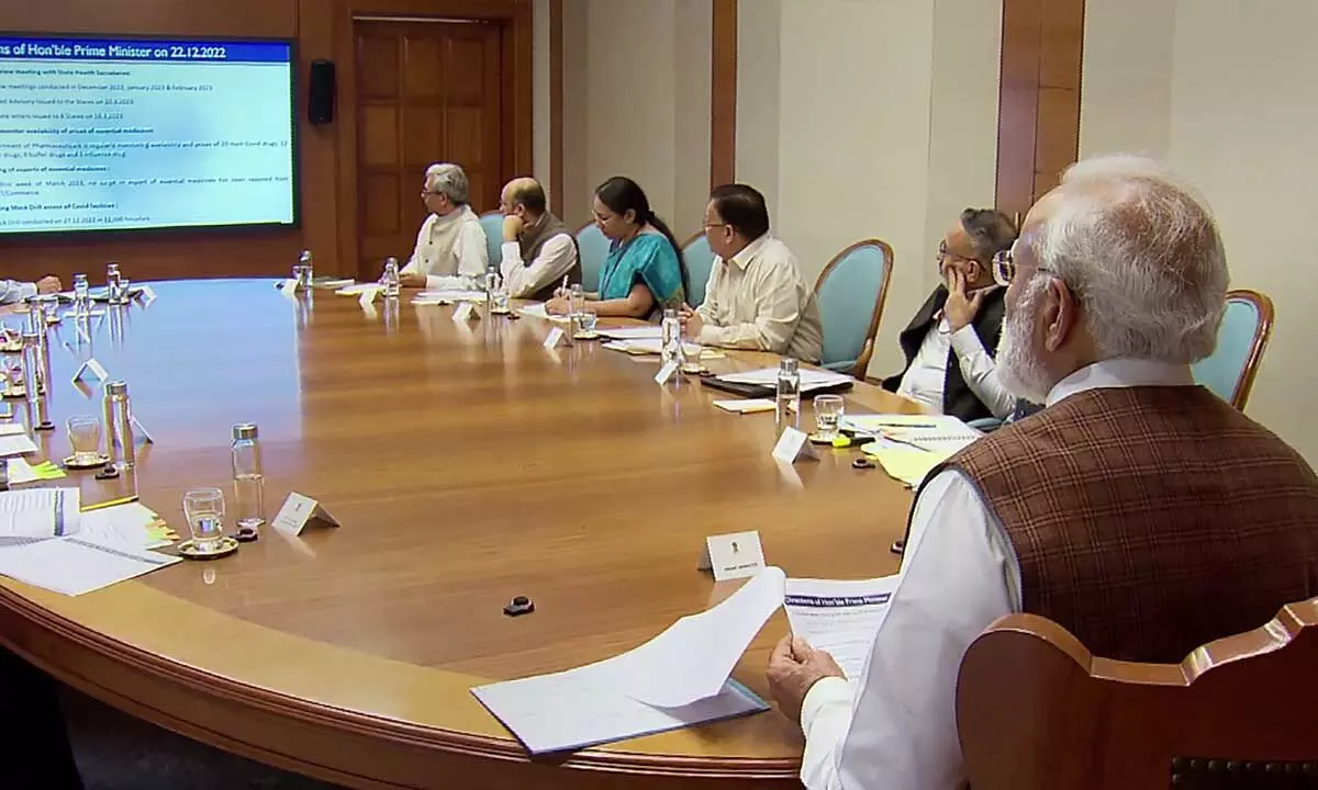 Prime Minister Narendra Modi chairs high-level review meet on Covid