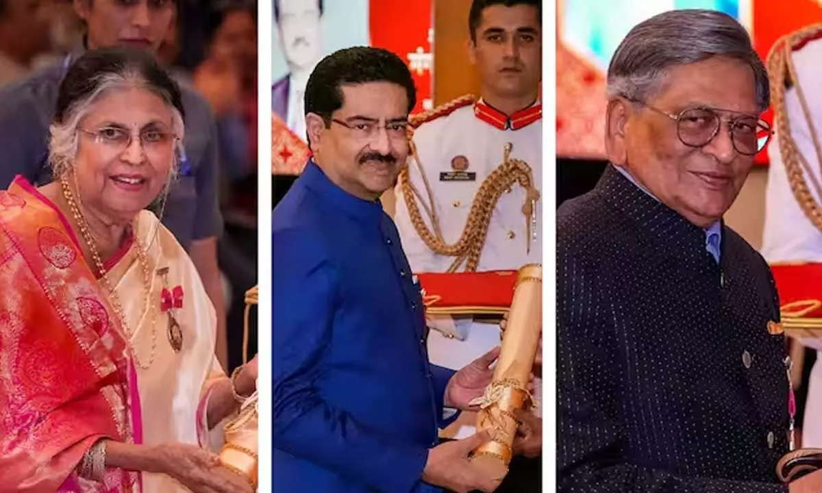 Karnataka ex-CM Krishna, Industrialist Birla, Singer Suman get Padma awards