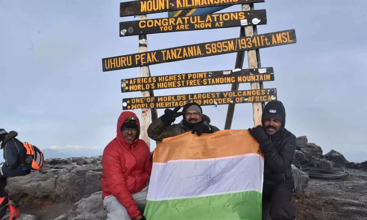 3 Telugu mountaineers conquer Kilimanjaro in Tanzania