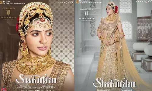 Samantha’s regal look as Puru Dynasty queen Shakuntala from Shaakuntalam movie is launched!
