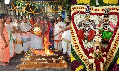 Ugadi Brahmotsavams conclude at Srisailam with Purnahuti