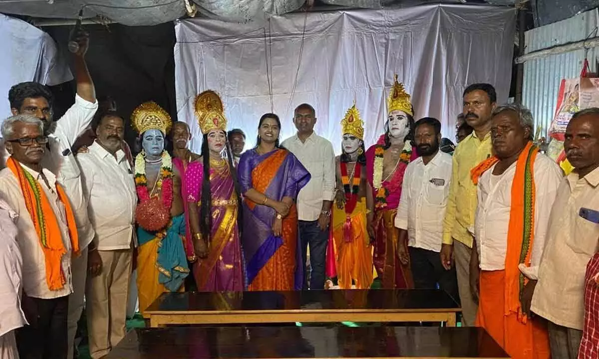 Sri Veera Brahmendra Swamy biography drama performance programme held