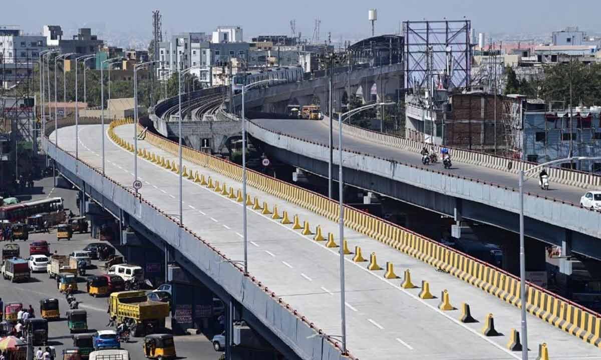 Hyderabad: Ktr Throws Open Lb Nagar Rhs Flyover For Commuters