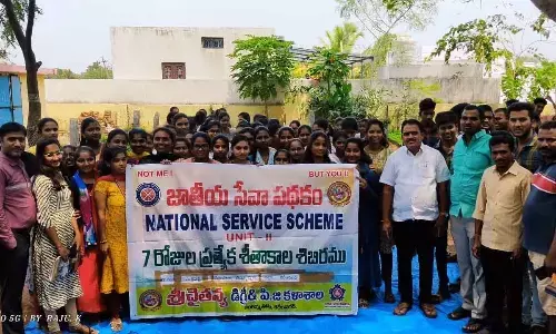 Sree Chaitanya College students conduct NSS camp