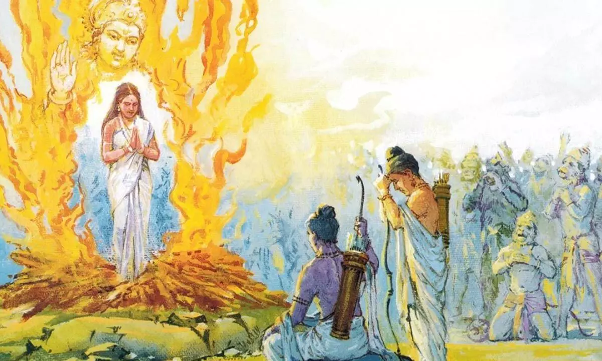Sita's Ordeal of Fire