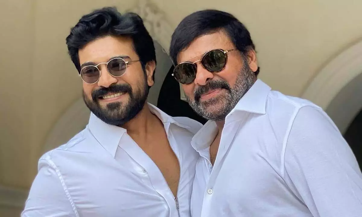 Ram Charan and Megastar Chiranjeevi