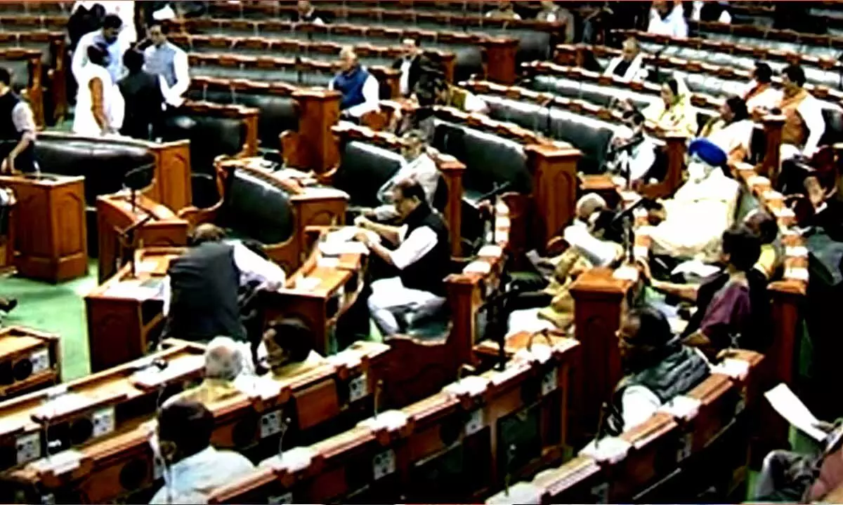 Lok Sabha adjourned for the day amid protests by opposition over Adani issue