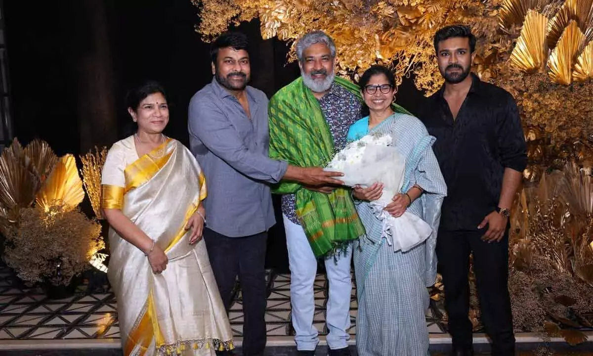 Chiranjeevi Honoured The Whole Team Of RRR For Their Prestigious Oscar Win On The Occasion Of Charans Birthday