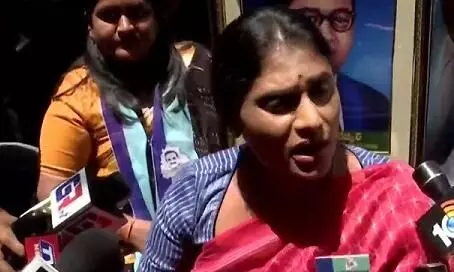 Police halts YS Sharmila from Osmania hospital inspection in Hyderabad