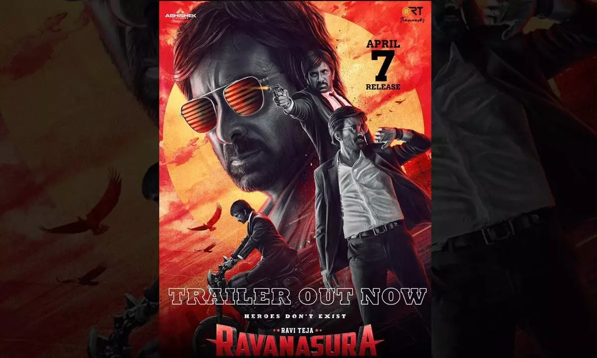 Ravi Teja and Sushant’s Ravanasura movie will be released on 7th April, 2023!