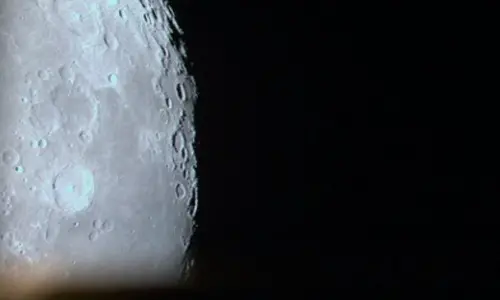 Private Japanese lander sends 1st image from lunar orbit