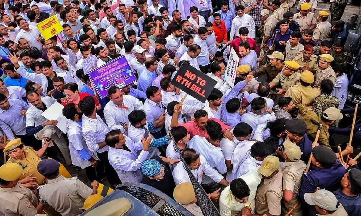 Doctors protest hits med services in Rajasthan