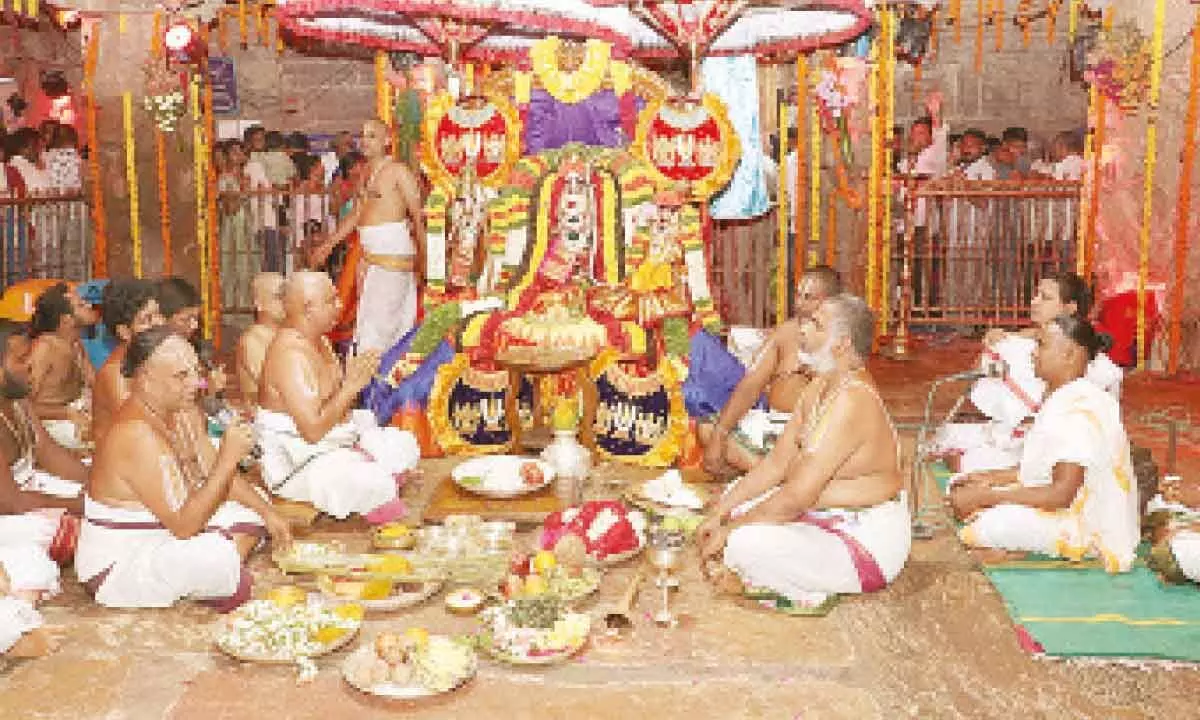 Ankurarpanam held at Vontimitta temple