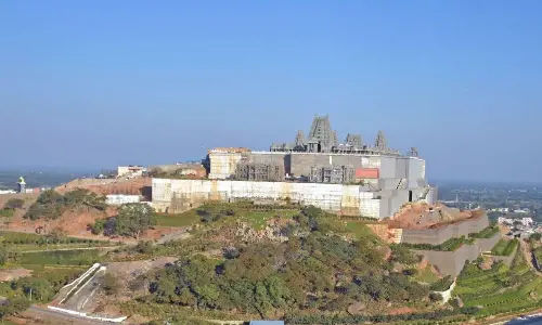 Two held for drone filming Yadadri shrine