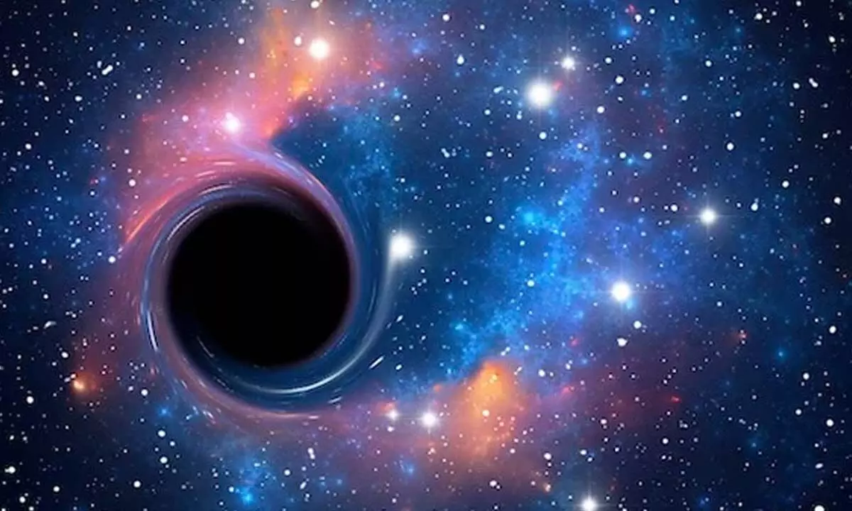 Huge black hole inside a galaxy discovered