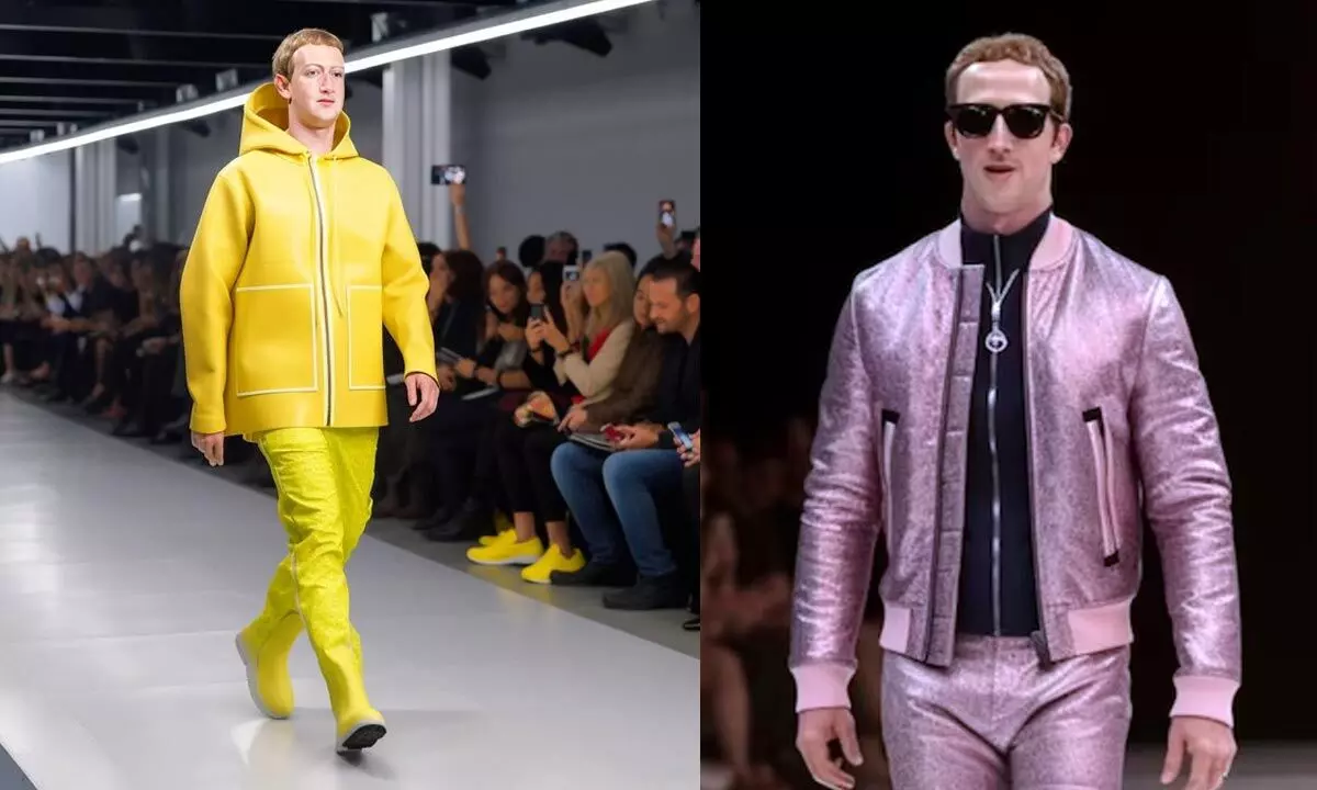 Is that Mark Zuckerberg walking the ramp at a fashion show?