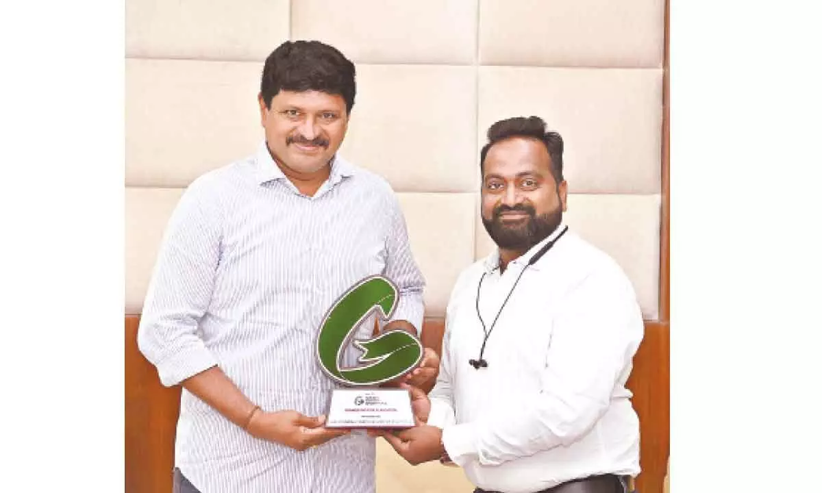MP Santosh bags Green Ribbon Champion Award