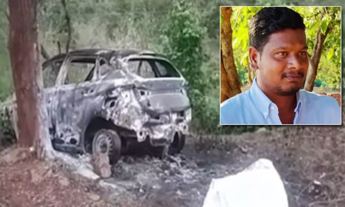Andhra Pradesh: Techie burnt alive after unknown assailants sets fire to car in Tirupati