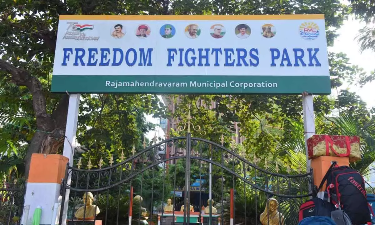 Freedom Fighters Park in Rajamahendravaram