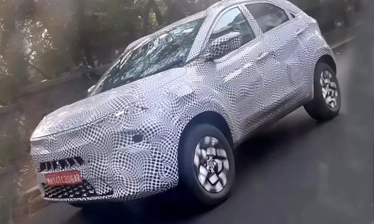 Nexon Facelift was recently spotted undergoing a test run, the vehicle might be heavily inspired by the Curvve Concept.