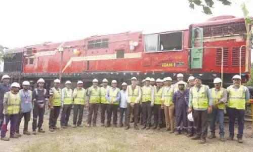 Adani Gangavaram Port management lauded its team for achieving a record of handling highest rakes
