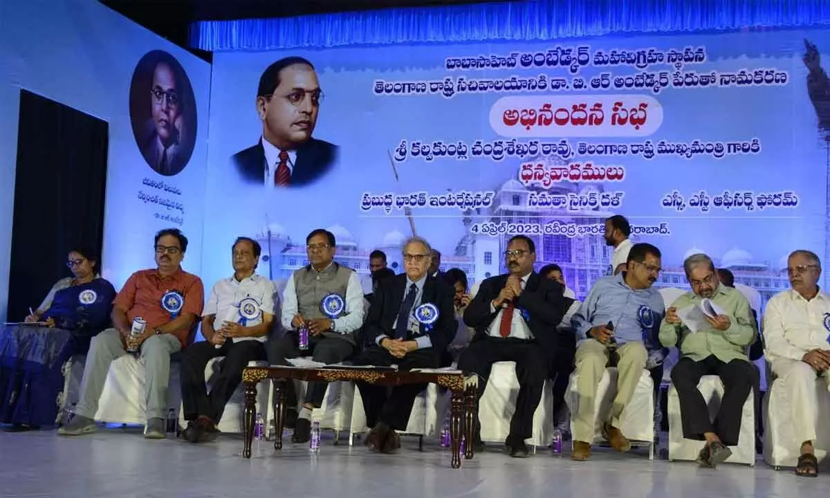 Hyderabad: Civil society praises KCR for honouring Ambedkars legacy