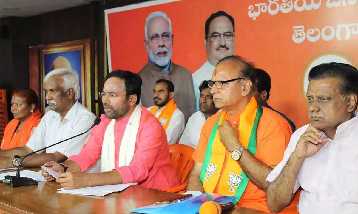 Kishan Reddy alleges BRS plot to oust Modi govt