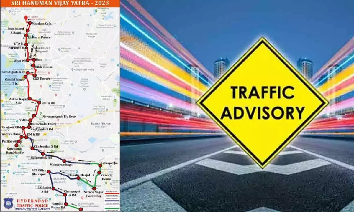 Hyderabad: Traffic restrictions tomorrow for Sri Hanuman Jayanthi