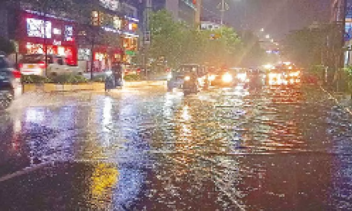 Hyderabad: Light rains spring surprise in city