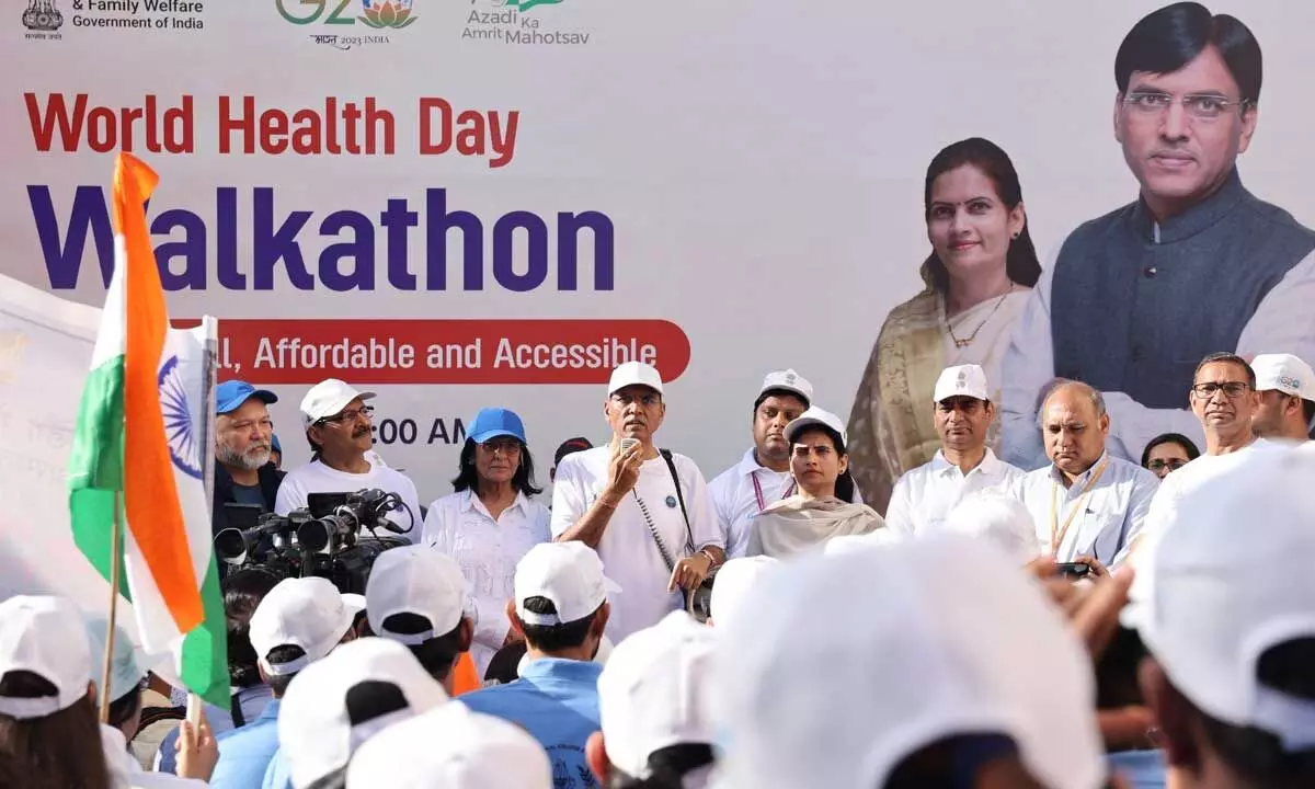 Mansukh Mandaviya Took Initiative Of Health For All Walkathon
