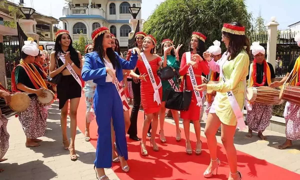 Femina Miss India contestants arrive in Imphal for grand finale on April 15