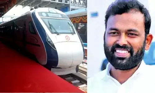 BRS leader Y Sathish Reddy urge buffaloes not to go near Vande Bharat train